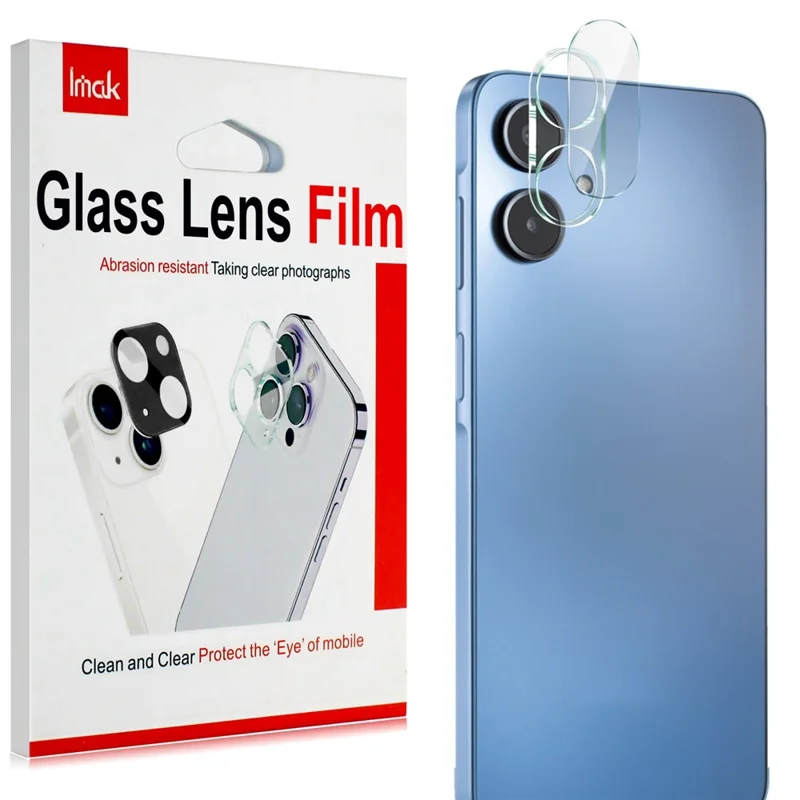 IMAK For Samsung Galaxy A25 5G (Global) (161.0mm) Tempered Glass Camera Lens Protector + Acrylic Lens Cap