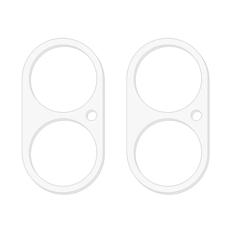 2Pcs For iPhone 17 Camera Lens Protector 3D Arc Edge Anti-Scratch Tempered Glass Lens Film