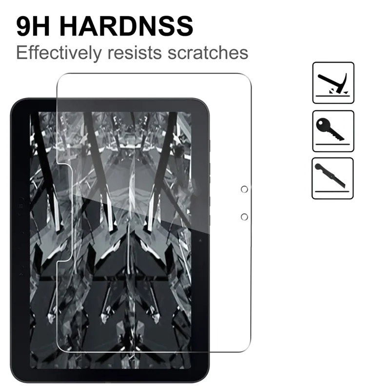 For Samsung Galaxy Tab Active5 Pro Screen Protector Anti-Shatter Arc Edge Tempered Glass Film