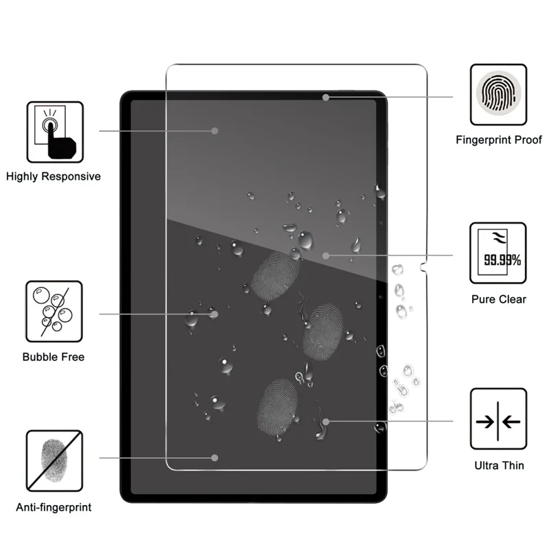 For Oppo Pad SE / OnePlus Pad Lite Tempered Glass Screen Protector 2.5D Straight Edge Screen Film