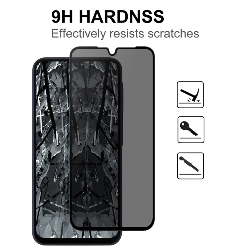 For Samsung Galaxy A07 5G Tempered Glass Screen Protector 2.5D Arc Edge Anti-Spy Film