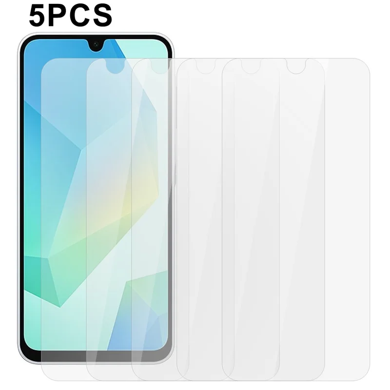 5 шт. Защитное стекло для Samsung Galaxy A17 на переднюю панель, 0,3 мм, 2,5D, прозрачная закаленная пленка