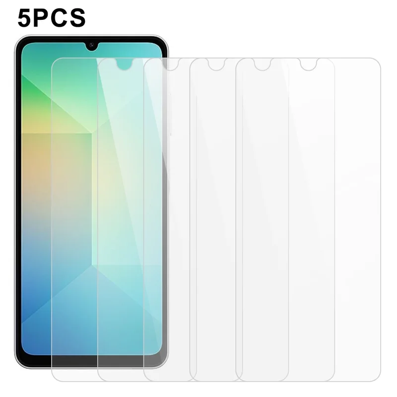 5Pcs For Samsung Galaxy A07 5G Front Screen Protector 0.3mm 2.5D Tempered Glass Clear Film