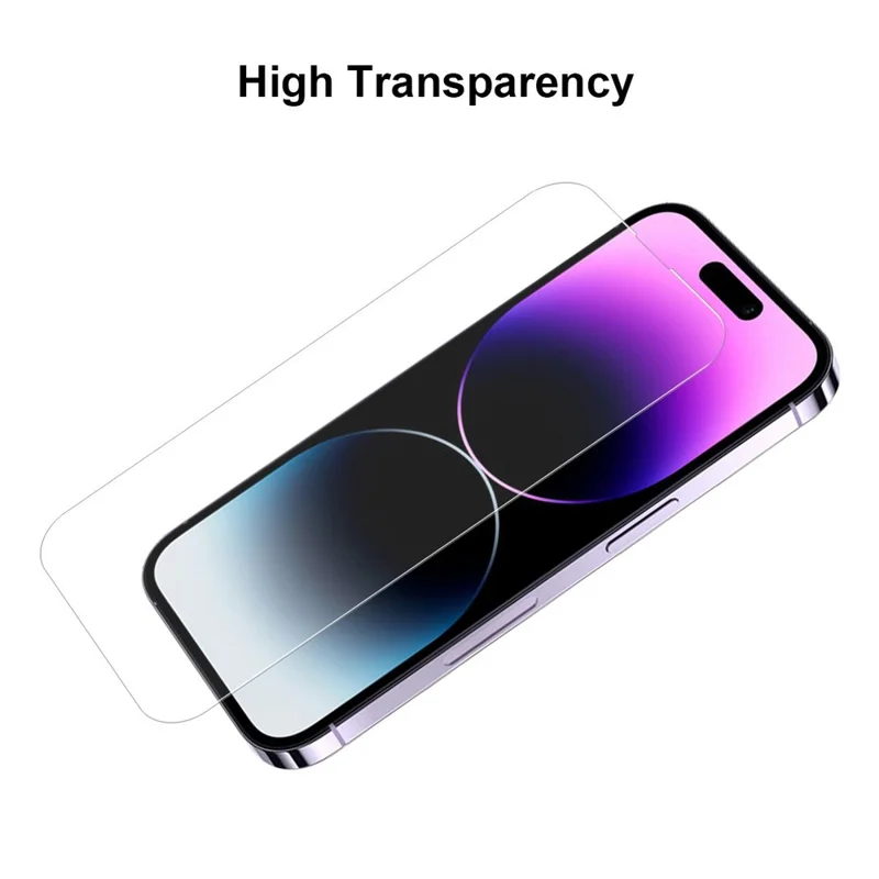 JUNSUNMAY 25 Stück für iPhone 15 Pro Gehärtetes Glas Bildschirmschutz Anti-Drop Explosionsgeschützt HD Klar Film