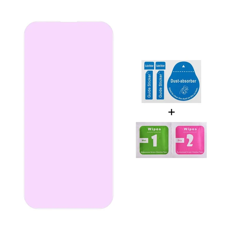 JUNSUNMAY 25Pcs For iPhone 16 Pro Max Tempered Glass Screen Protector Anti Blue Ray Eye Protection HD Clear Film