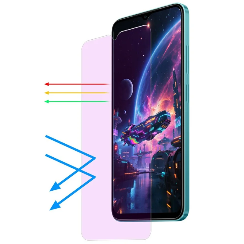 JUNSUNMAY 25Pcs For Samsung Galaxy A17 Tempered Glass Screen Protector Anti Blue Ray Eye Protection HD Clear Film