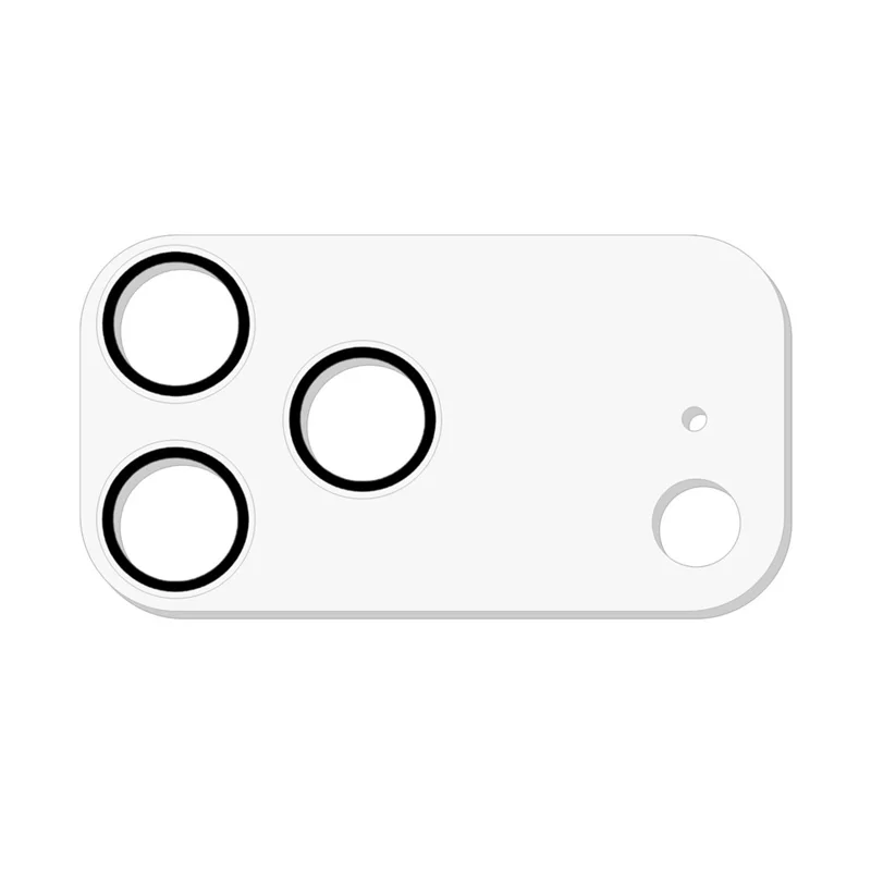 For iPhone 17 Pro Max / 17 Pro Camera Lens Protector Black Circle Design HD Clear Tempered Glass Lens Film