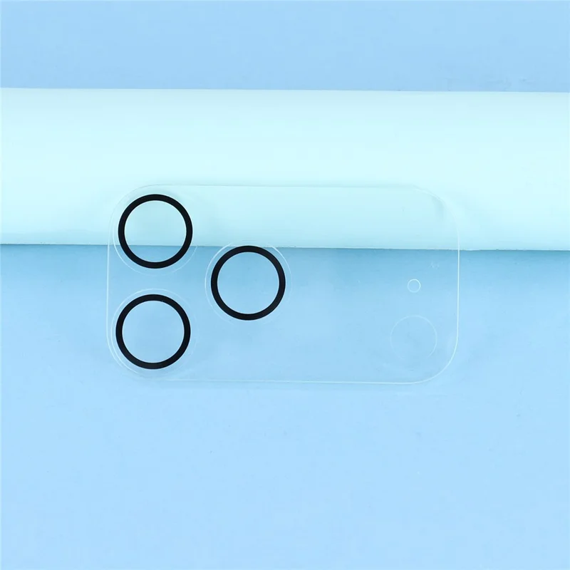 For iPhone 17 Pro Max / 17 Pro Camera Lens Protector Black Circle Design HD Clear Tempered Glass Lens Film