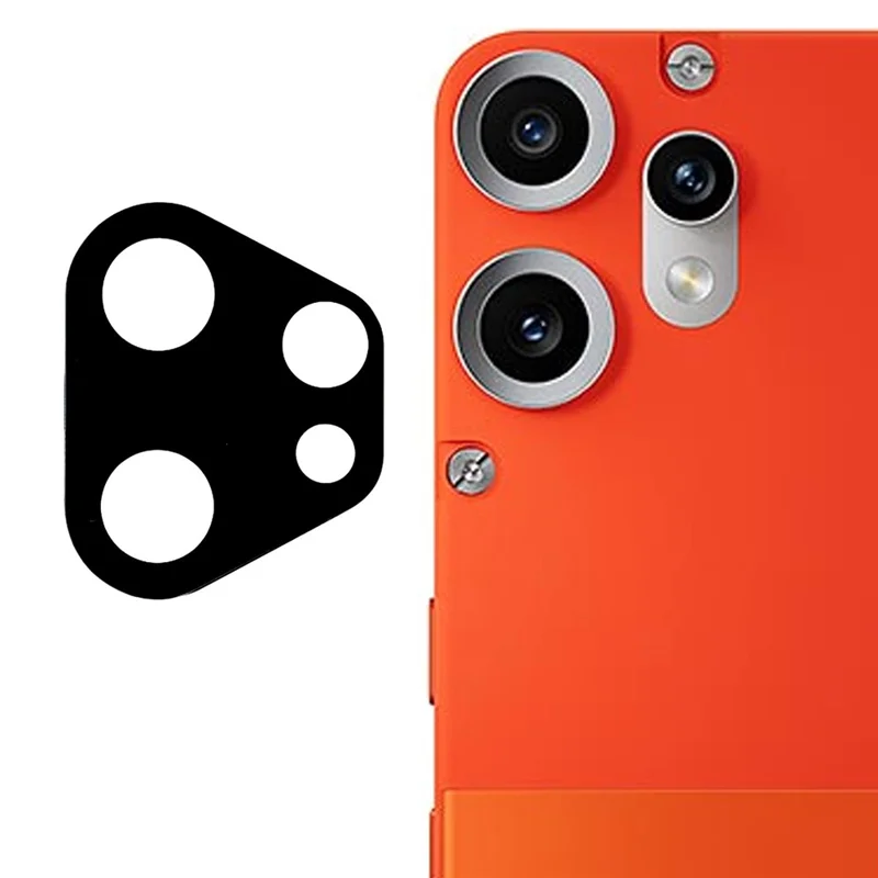 Protector de Cristal Templado para Lente de Cámara del CMF Phone 2 Pro, Impresión de Seda Negra