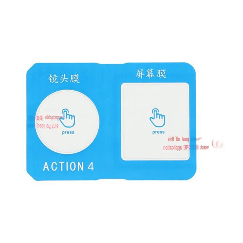 Protector de Pantalla para DJI Osmo Action 4 Conjunto Delantero/Trasero Película Cristal Transparente Antideslizante para Cámara