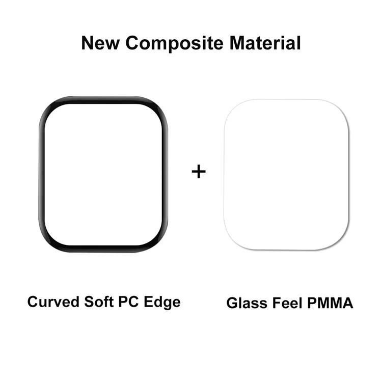 ENKAY HAT PRINCE For Huami Amazfit GTS 4 PMMA Screen Protector Full Coverage 3D Curved Soft PC Edge Anti-scratch HD Transparent Film