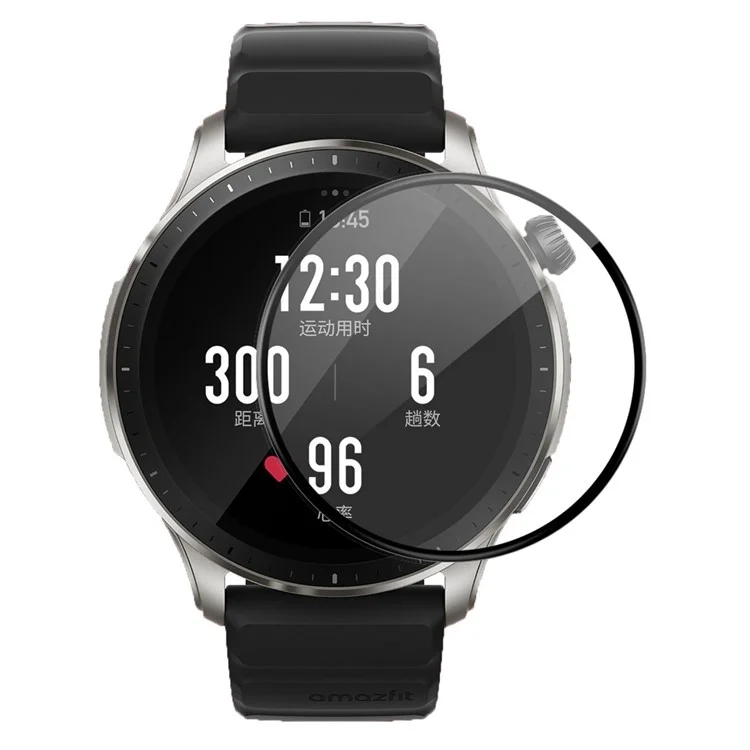 ENKAY HAT PRINCE per Huami Amazfit GTR 4 46mm Protezione dello schermo in PMMA HD trasparente 3D Copertura completa Protezione Bordo in PC morbido Anti-graffio Film protettivo