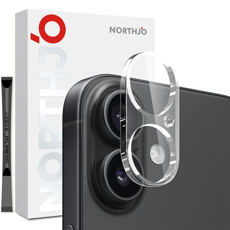 NORTHJO For iPhone 17 Camera Lens Protector Tempered Glass HD Clear 3D Full Coverage