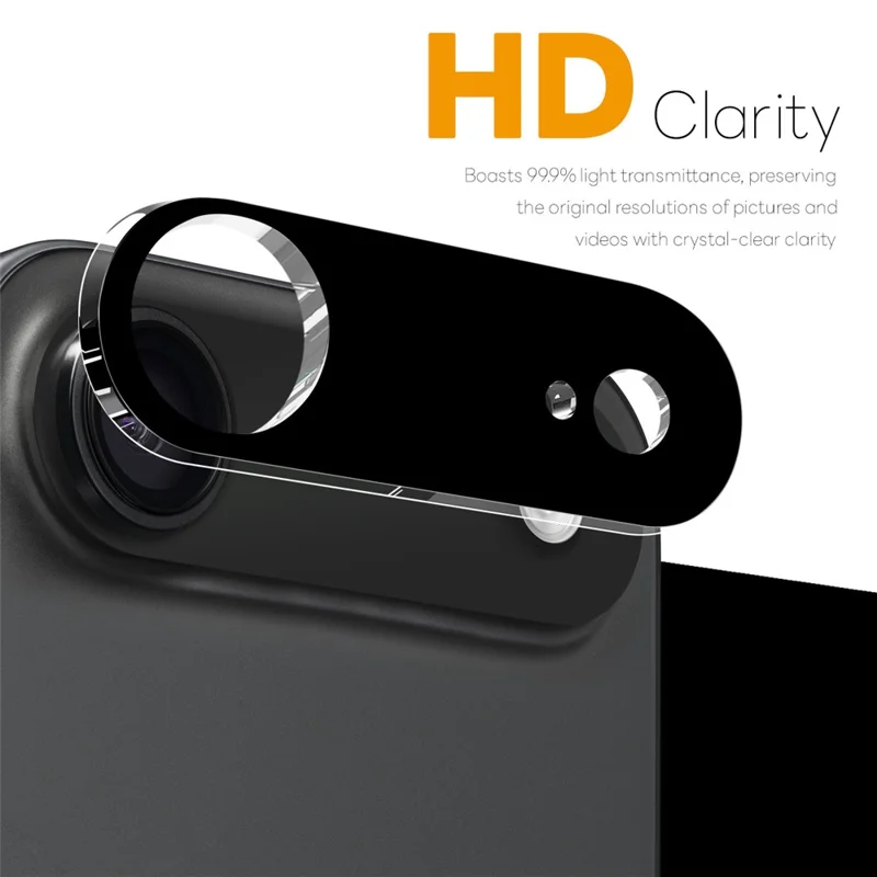 NORTHJO для iPhone 17 Защитное стекло для камеры Черная шелковая печать 3D прозрачная пленка для объектива