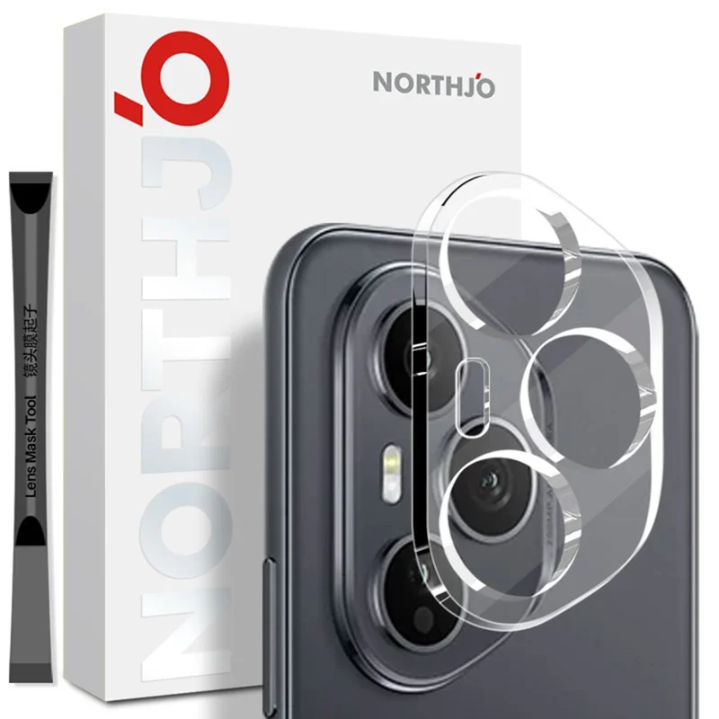 NORTHJO Pour Honor 400 Pro 5G (Global) Protecteur de Lentille de Caméra en Verre Trempé HD Transparent Couverture Complète 3D