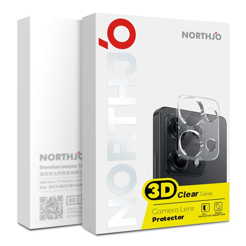 NORTHJO Pour Honor 400 Pro 5G (Global) Protecteur de Lentille de Caméra en Verre Trempé HD Transparent Couverture Complète 3D
