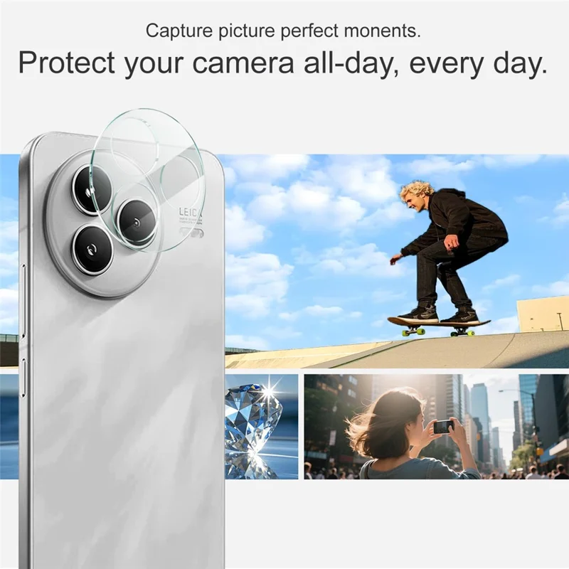 IMAK For Xiaomi Civi 5 Pro 5G Tempered Glass Camera Lens Protector + Acrylic Lens Cap