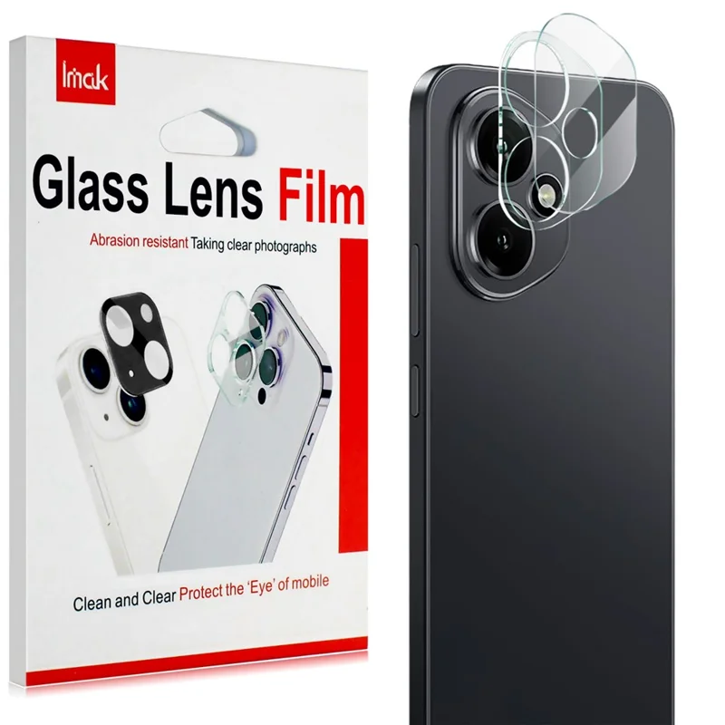 IMAK For Honor 400 5G (Global) Tempered Glass Camera Lens Protector + Acrylic Lens Cap