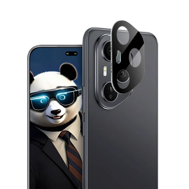 IMAK para Honor 400 Pro 5G (Global) Película de Vidro Temperado para Lente + Tampa Acrílica (Versão Preta)