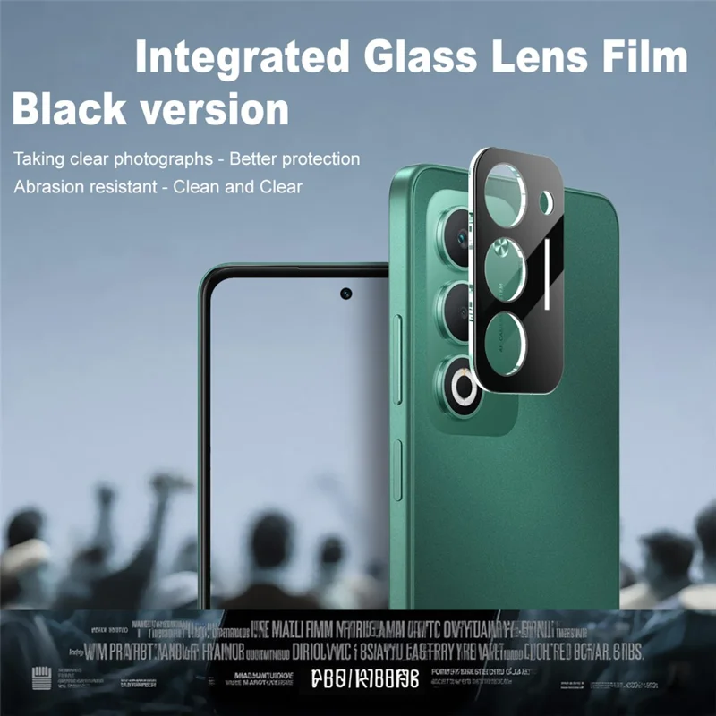 IMAK For Oppo A5 4G / A5 5G Tempered Glass Lens Film + Acrylic Cap (Black Version)
