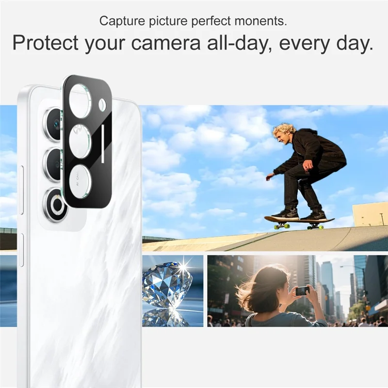 IMAK For Oppo A5 4G / A5 5G Tempered Glass Lens Film + Acrylic Cap (Black Version)