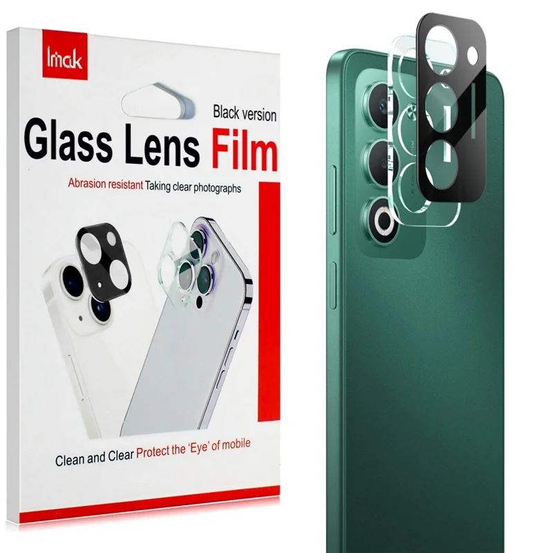 IMAK For Oppo A5 4G / A5 5G Tempered Glass Lens Film + Acrylic Cap (Black Version)