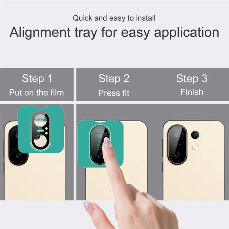 IMAK For vivo S30 Pro mini 5G Tempered Glass Camera Lens Protector with Self Positioning Frame (Black Version)
