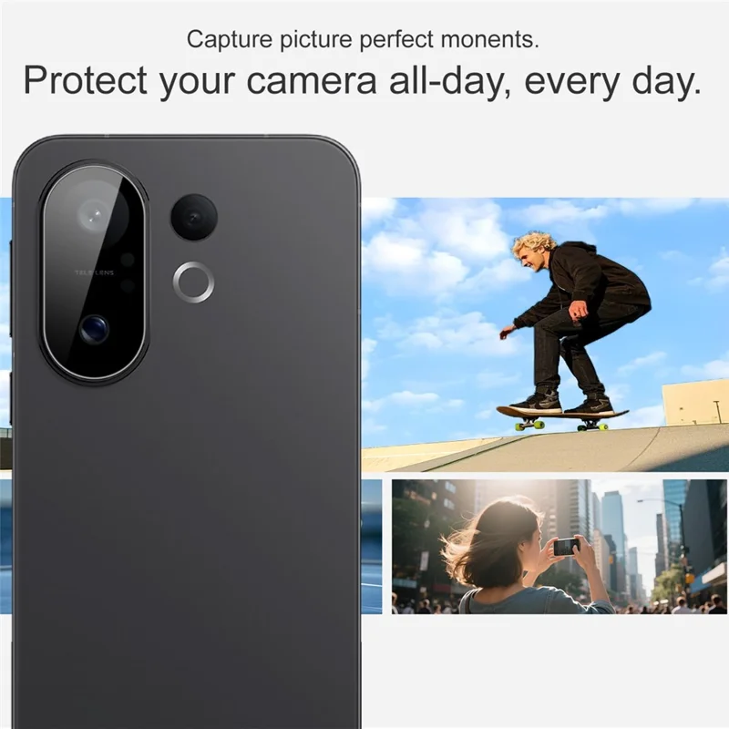 IMAK For vivo S30 Pro mini 5G Tempered Glass Camera Lens Protector with Self Positioning Frame (Black Version)