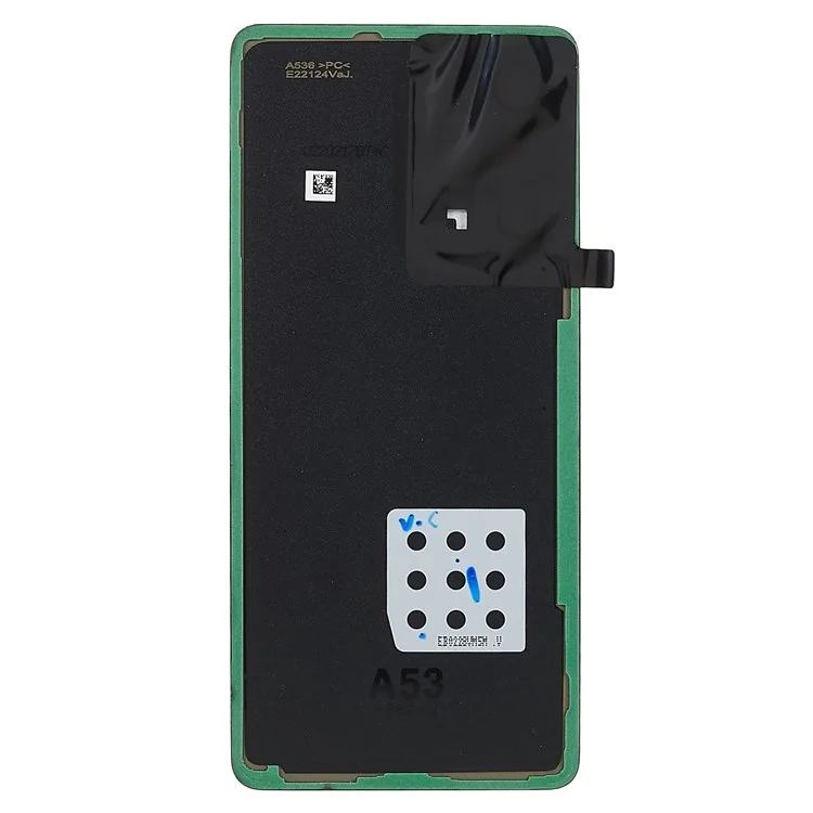 For Samsung Galaxy A53 5G A536 OEM Battery Housing with Adhesive Sticker + Camera Lens Cover - Black