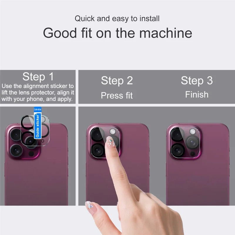 IMAK For Samsung Galaxy Z Fold7 5G Tempered Glass Camera Lens Protector Acrylic Lens Cap (Black Circle Design)