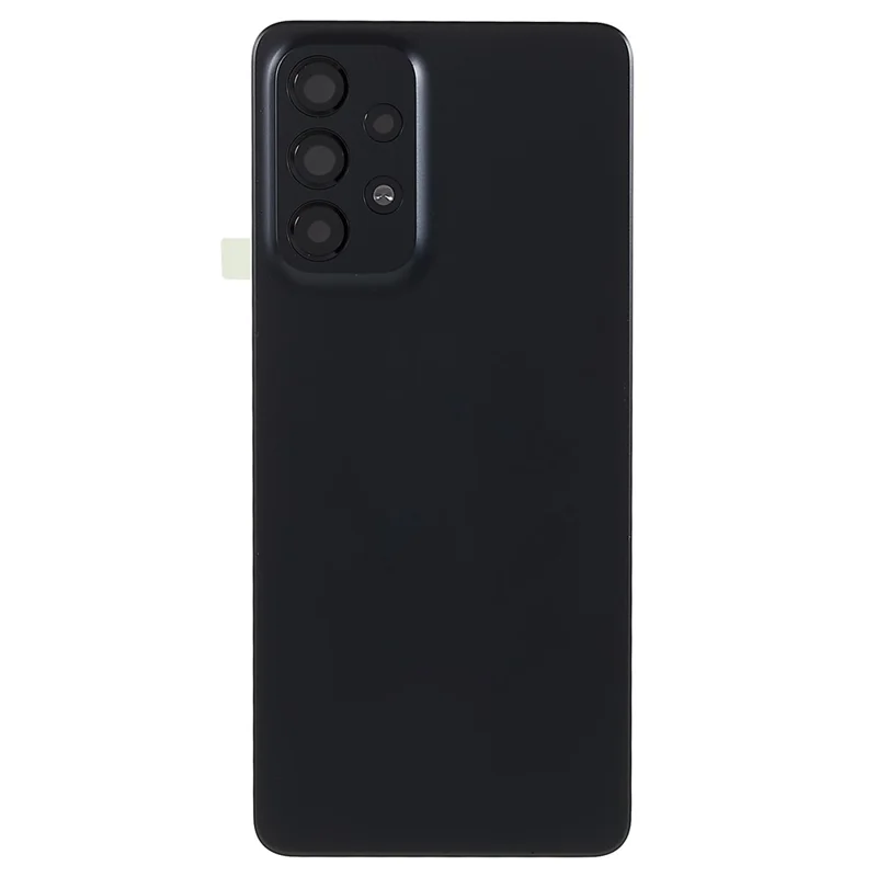Для Samsung Galaxy A33 5G A336 OEM аккумуляторная крышка с клейкой наклейкой + Крышка объектива камеры - Черный