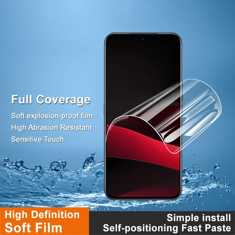 IMAK Hydrogel Film 4th Gen For Meizu Note 16 Pro Screen Protector Ultra Clear Soft TPU Film (Fingerprint Unlock)