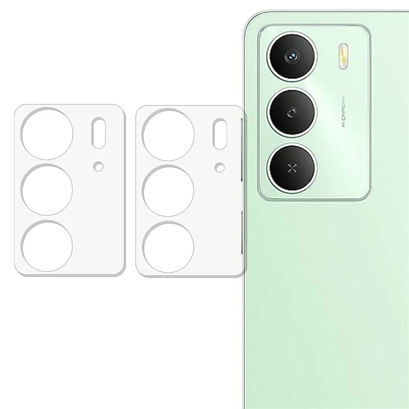 2Pcs For Realme C73 5G Camera Lens Protector 3D Arc Edge Anti-Scratch Tempered Glass Lens Film