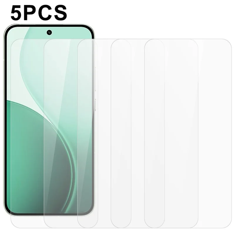 5 шт. для Oppo Reno14 5G (Глобальная версия) Защитная пленка для экрана 0,3 мм 2,5D закаленное стекло Прозрачная пленка