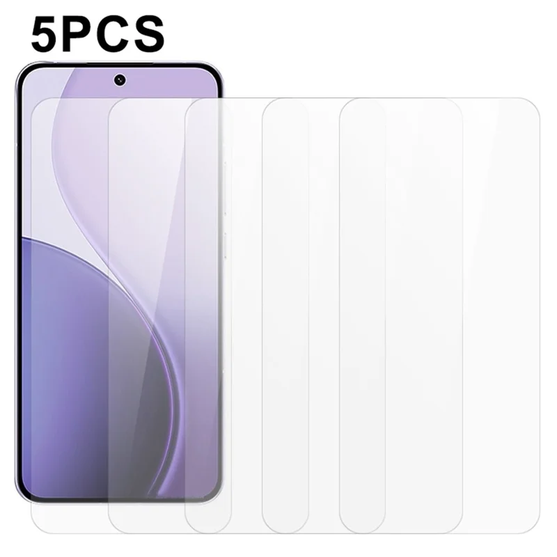 5x Für Oppo Reno14 Pro 5G (Global) Displayschutz 0,3mm 2,5D Gehärtetes Glas Klare Schutzfolie