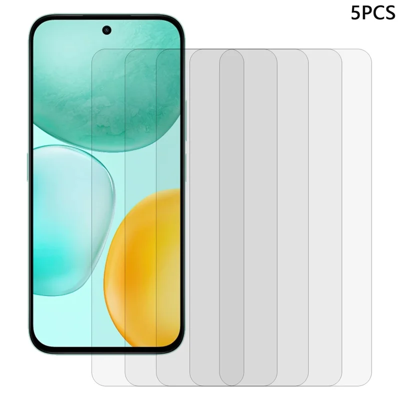 5Pcs For Honor X6c 4G Front Screen Protector 0.3mm 2.5D Tempered Glass Clear Film