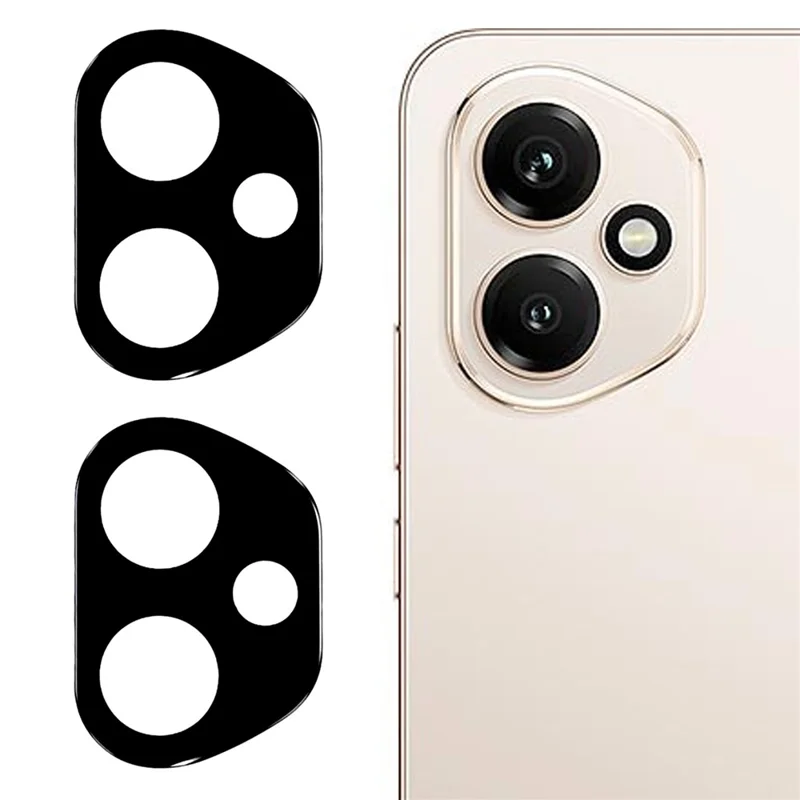 2Pcs For Honor 400 5G (Global) Camera Lens Protector Silk Printing Lens Film 3D Arc Edge