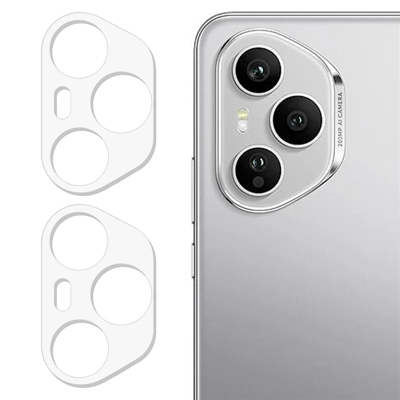 2 Pezzi Pellicola Protettiva per Obiettivo della Fotocamera per Honor 400 Pro 5G (Globale) - Vetro Temperato con Bordo 3D Anti-Graffi