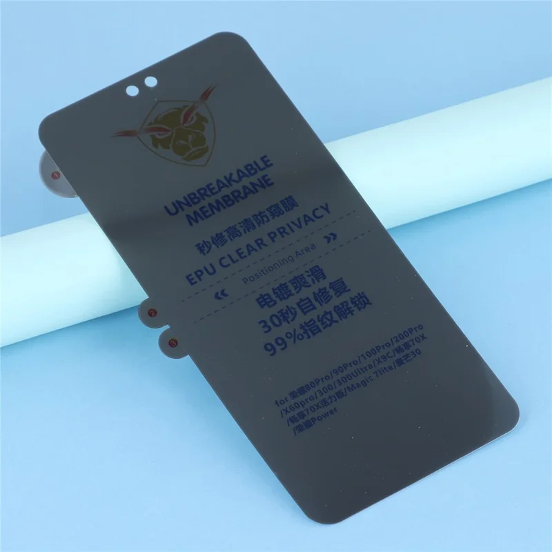 180° Privacy Screen Protector for Honor Power 5G / 300 / 300 Ultra / Magic7 Lite 5G / X9c 5G / 200 Pro / 80 Pro Soft PET Anti-Spy Film with Self-Healing