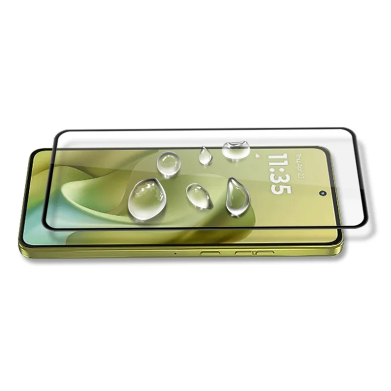 MOCOLO Pour Motorola Moto G86 5G / G86 Power 5G Protection d'écran Verre Trempé Anti-Choc Impression Soie - Noir