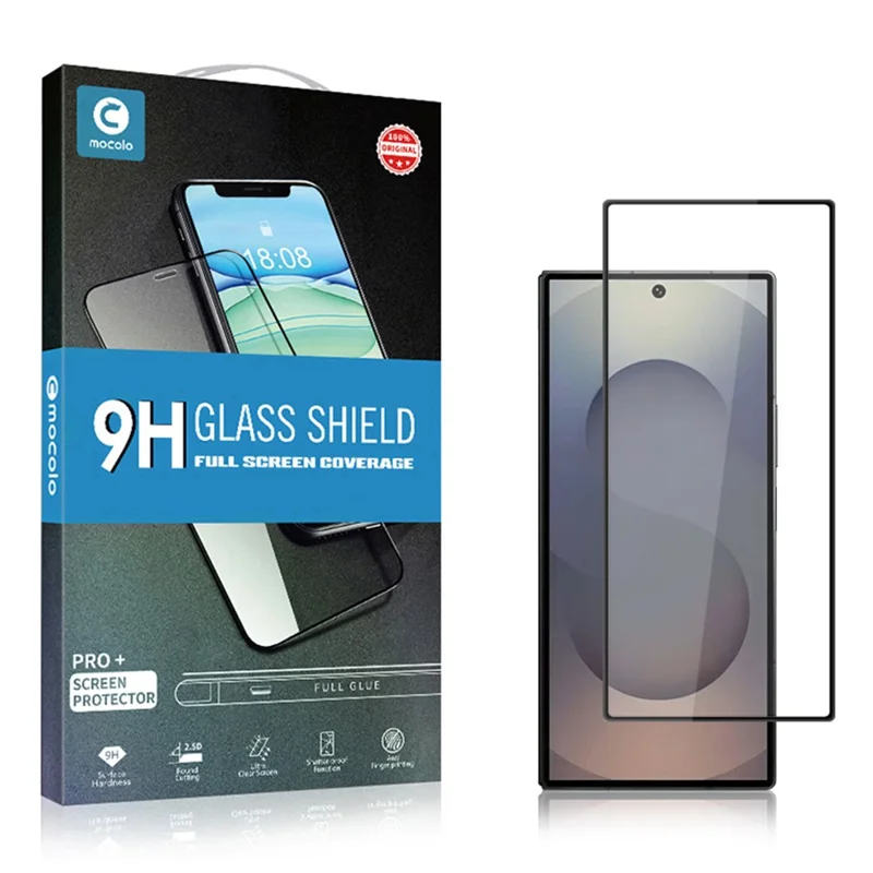 MOCOLO Pour Samsung Galaxy Z Fold7 5G Protection d'écran Film en Verre Trempé Anti-Choc Sérigraphié - Noir