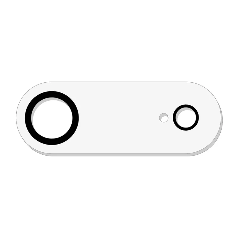 For iPhone Air Camera Lens Protector with Black Circle Design Tempered Glass Lens Film