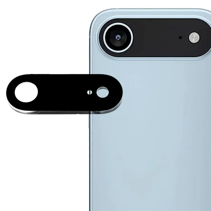 Защитное стекло для камеры iPhone 17 с черной шелкографией, закаленное