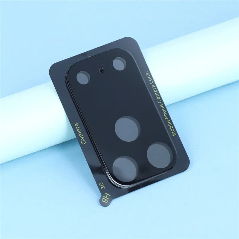 For iPhone 17 Pro Max Tempered Glass Lens Protector Black Silk Printing Camera Lens Film