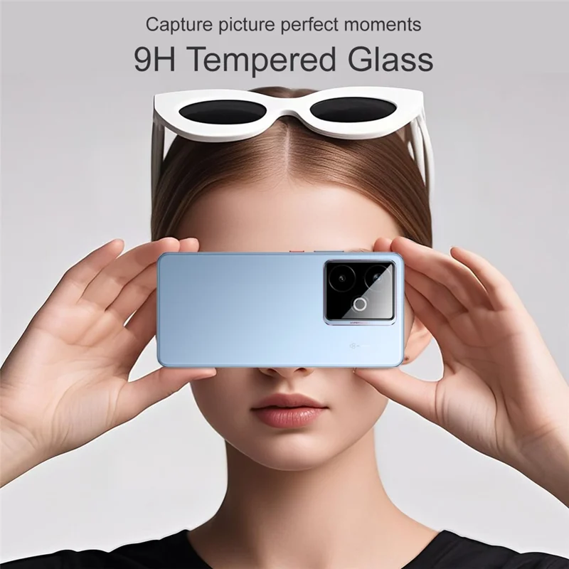 IMAK For Realme GT 7 5G / GT 7T 5G Camera Lens Protector Tempered Glass Lens Film with Self Positioning Frame