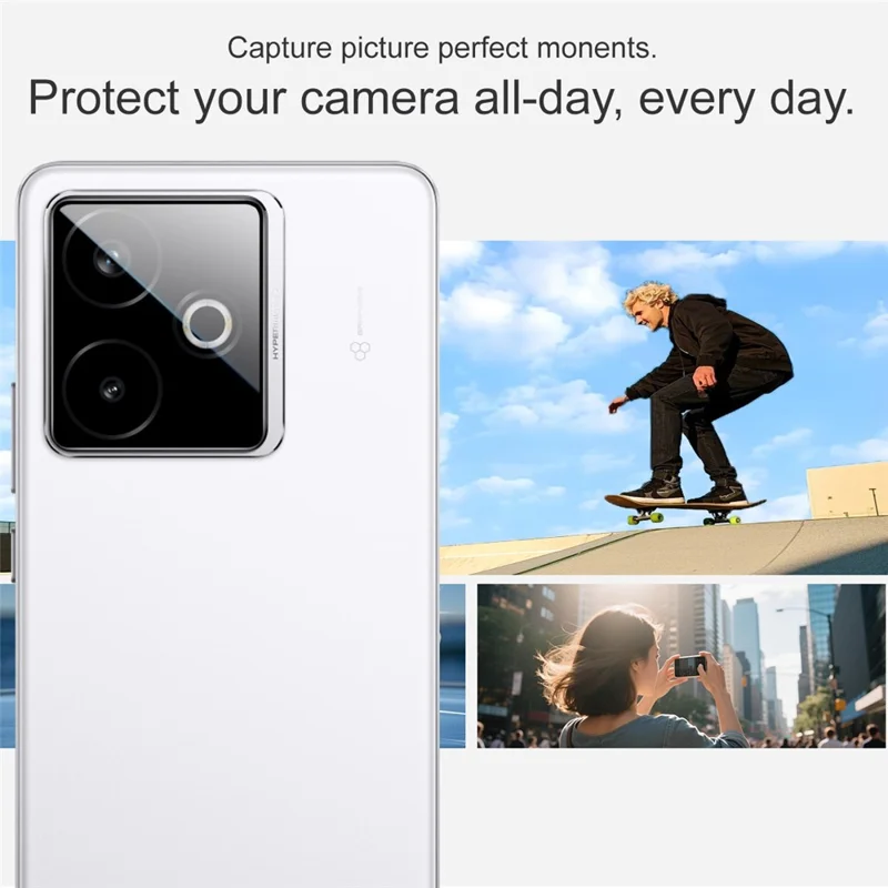 IMAK For Realme GT 7 5G / GT 7T 5G Camera Lens Protector Tempered Glass Lens Film with Self Positioning Frame