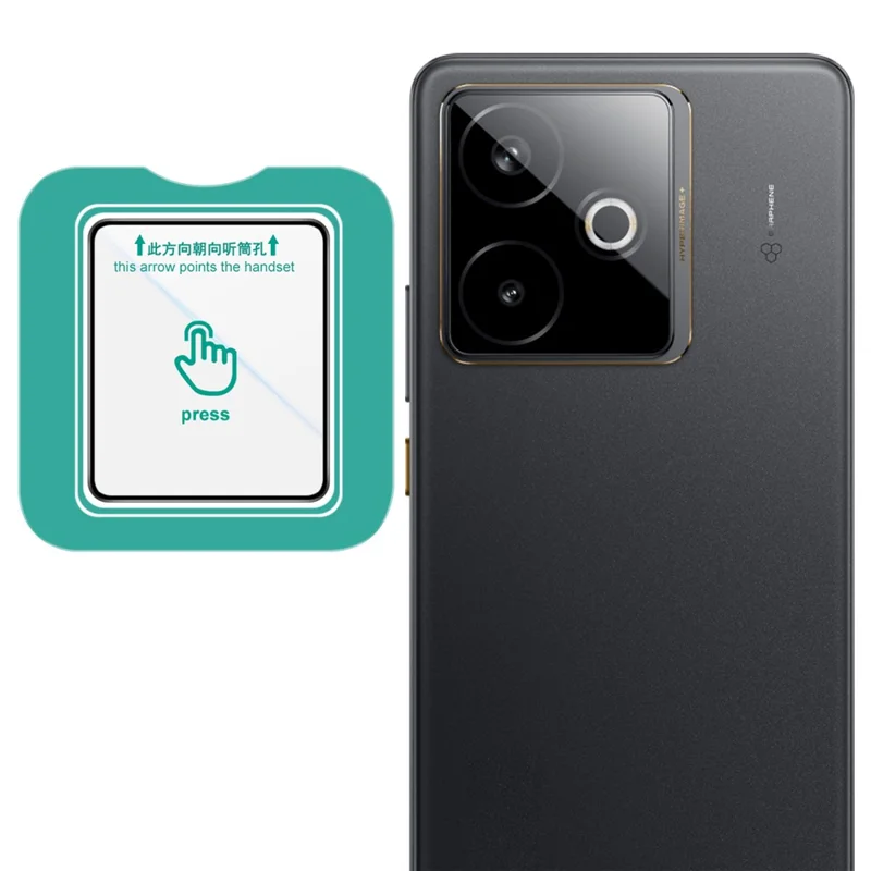 IMAK For Realme GT 7 5G / GT 7T 5G Camera Lens Protector Tempered Glass Lens Film with Self Positioning Frame