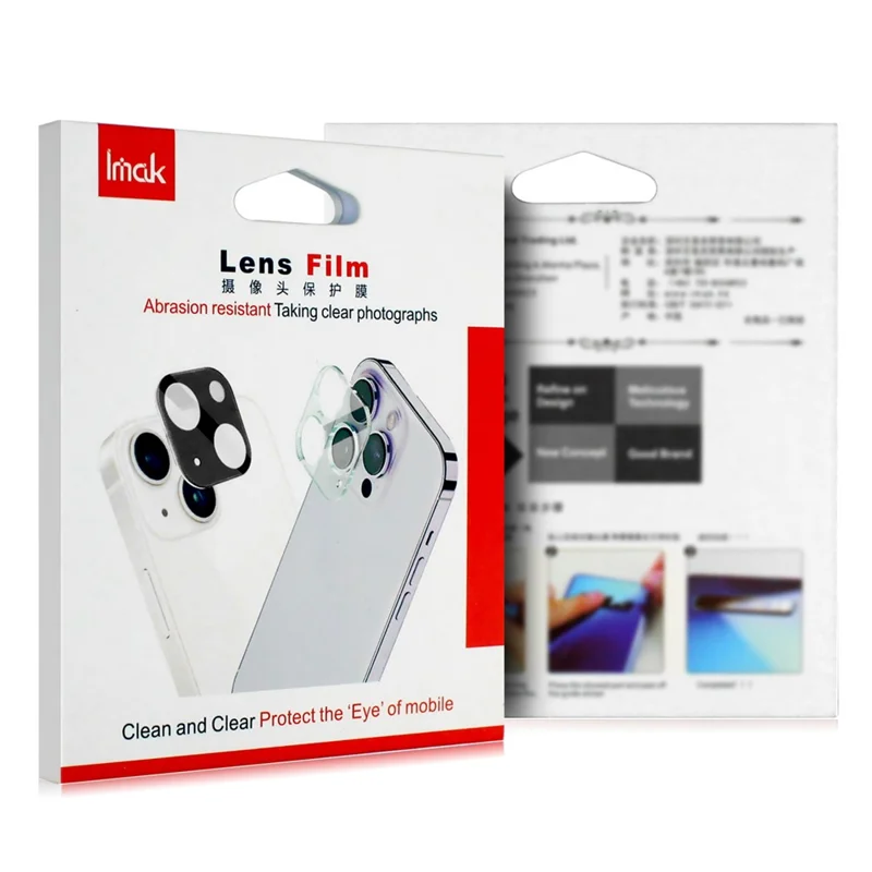 IMAK Per iPhone 17 Pro Max Protezione Lente Fotocamera Vetro Temperato HD Trasparente Pellicola Lente (Versione Nera)