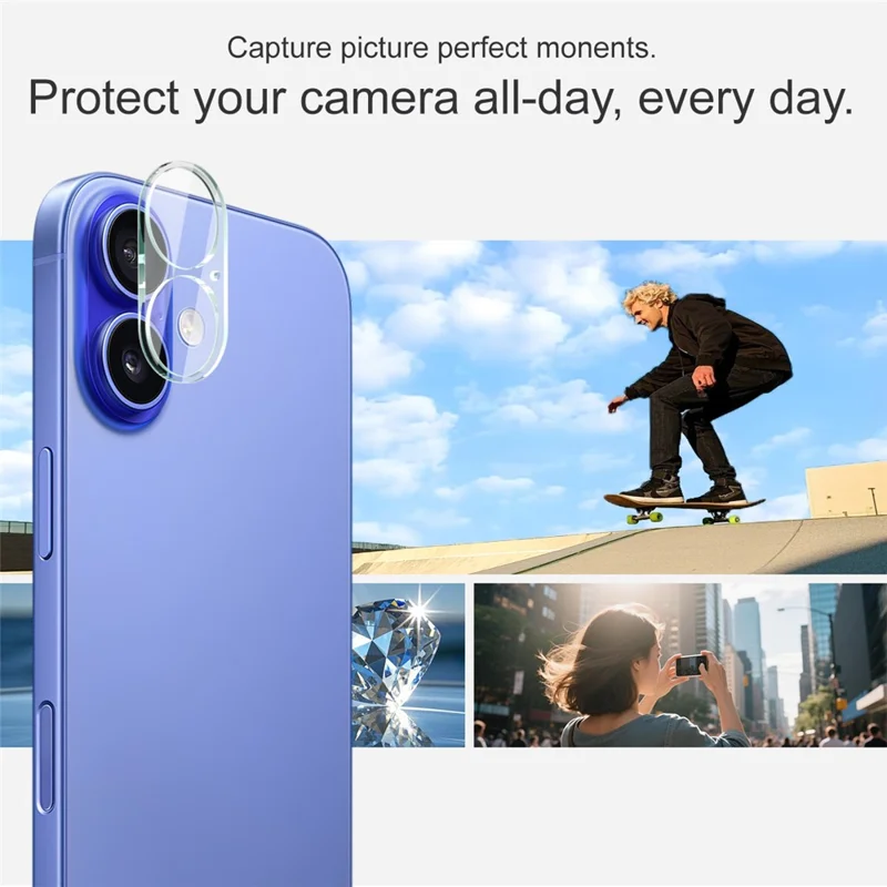 IMAK For iPhone 17 Tempered Glass Camera Lens Protector + Acrylic Lens Cap