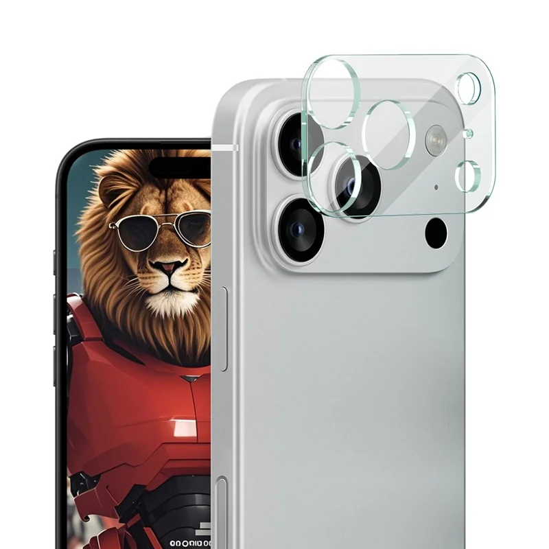 IMAK Para iPhone 17 Pro Protector de Lente de Cámara de Vidrio Templado + Tapa de Lente Acrílica